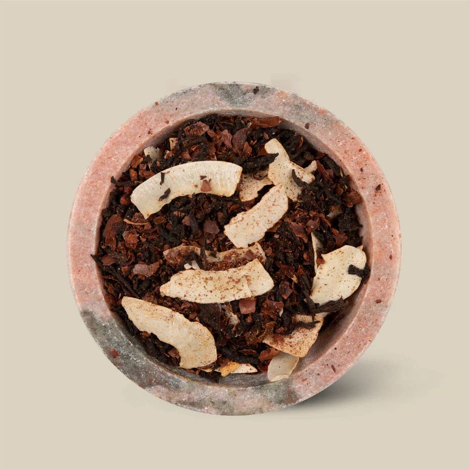 Tea: Chocolate Coconut Chai- Boutique Jar + 100g loose Leaf Refill